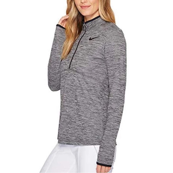 Nike golf half zip up grey long sleeve size small - Picture 3 of 4